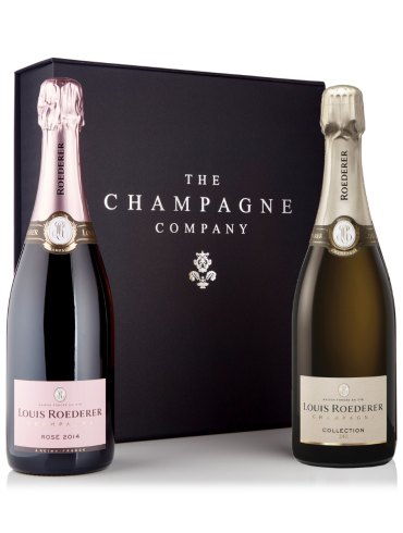 Louis Roederer Brut & Rosé Champagne - Luxury Gift Box