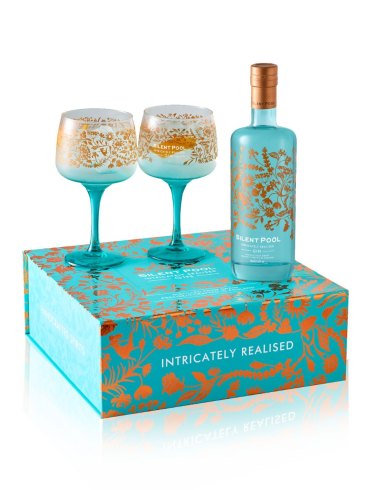 Buy Silent Pool Gin and 2 Copa Glasses Gift Set