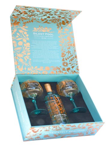Buy Silent Pool Gin and 2 Copa Glasses Gift Set