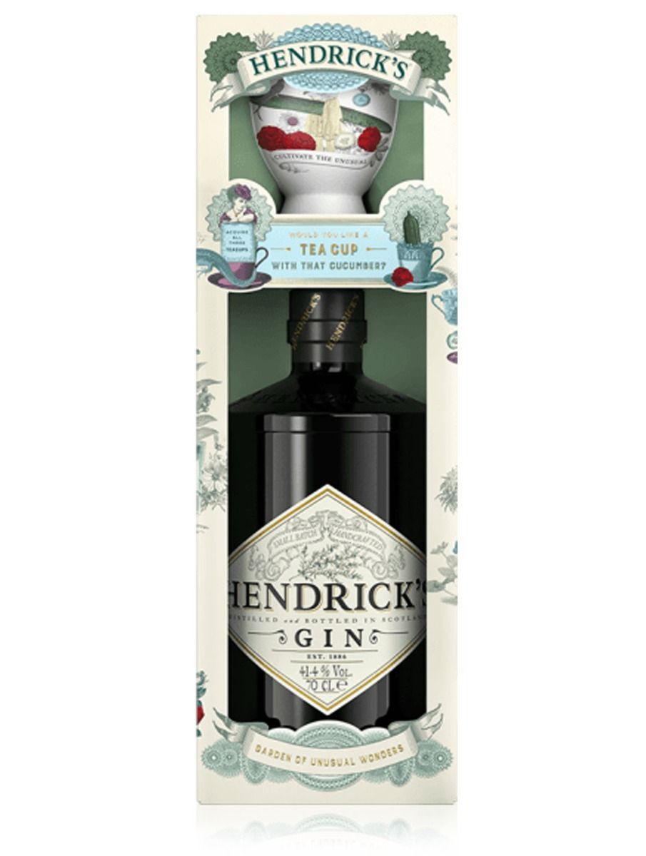 Hendrick's Gin Scottish Gin Infused with Cucumber & Rose, hendrick's gin 