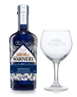 Warner's Harrington Dry Gin 70cl & Balloon Gin Glass