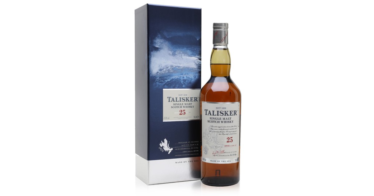 Buy Talisker 25 Year Old Single Malt Scotch Whisky 70cl