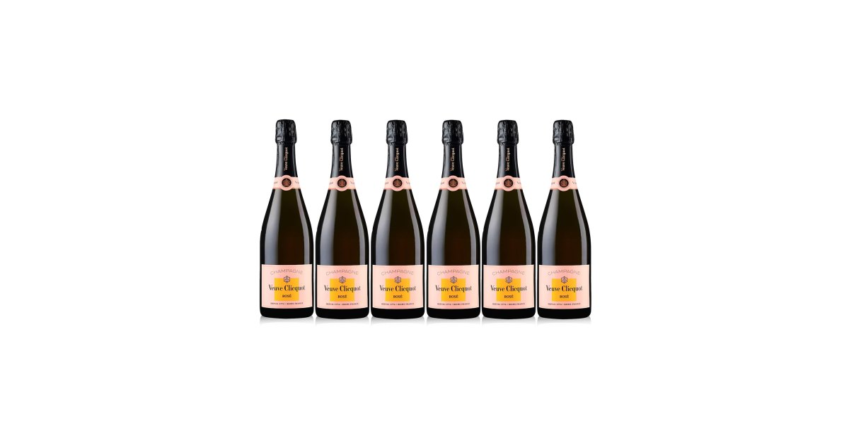 Buy Veuve Clicquot Rosé Champagne Case Deal - 6 Bottles