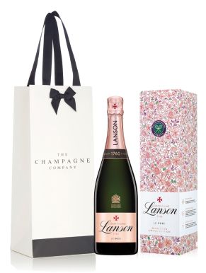 Lanson Le Rosé Wimbledon 2023 Champagne 75cl & Luxury Gift Bag