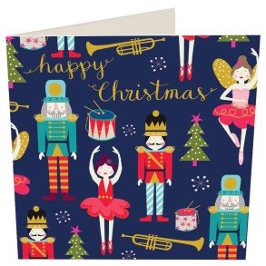 Happy Christmas Nut Cracker 5 x Gift Card Pack