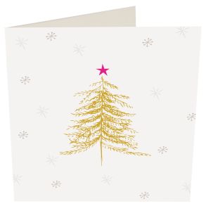 Golden Tree With Stars  5 x Gift Card Pack