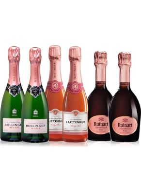 Grande Marques Half Bottle Rosé Champagne Selection 6 x 37.5cl