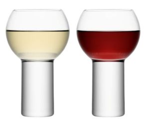 LSA Boris Wine Glass Goblets - 360ml (Set of 2) Gift Box