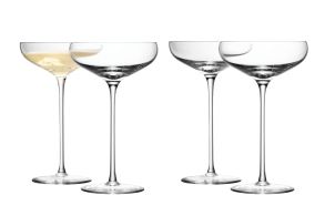 LSA Wine Collection Champagne Saucers - 300ml (Set of 4)