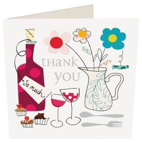 Thank You Wine And Flowers Gift Card
