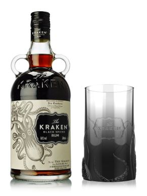 The Kraken Black Spiced Rum 70cl & Kraken Tiki Glass