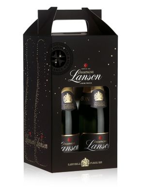 Lanson Black Label Champagne NV 20cl x 4 Minis Gift Case