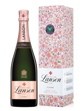 Lanson Le Rosé Wimbledon 2023 Brut NV Champagne 75cl Gift Boxed