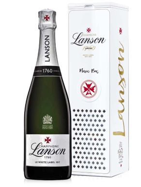 Lanson White Label Sec Champagne NV Music Box 75cl