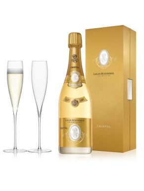 Louis Roederer Cristal 2014 Champagne & LSA Savoy Flutes