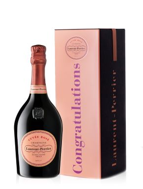 Laurent-Perrier Cuvée Rosé Champagne Gift Tin 75cl - Congratulations!