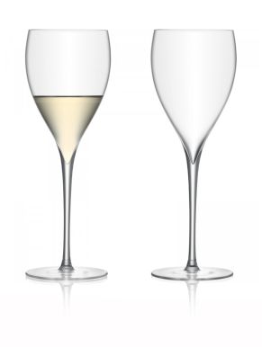 LSA Savoy Wine Glasses - Clear 380ml (Set of 2)