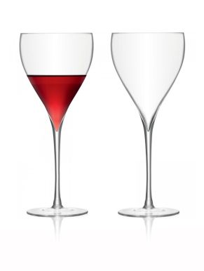 LSA Savoy Wine Glasses - Clear 450ml (Set of 2)