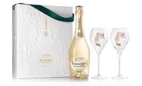Perrier Jouet Blanc de Blancs Champagne 75cl & 2 Flutes Gift Box
