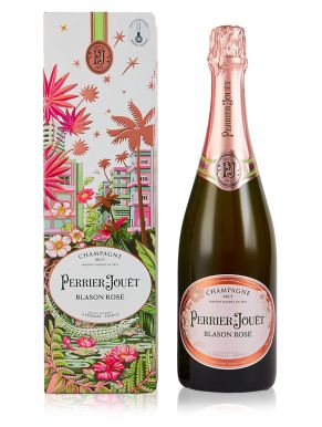 Perrier Jouet Blason Rosé Brut Champagne 75cl Jungle Gift Box