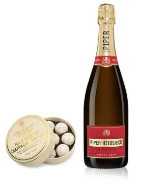 Piper Heidsieck NV Champagne 75cl & Milk Truffles 135g