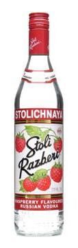 Stoli Razberi Raspberry Stolichnaya Premium Latvian Vodka 70cl