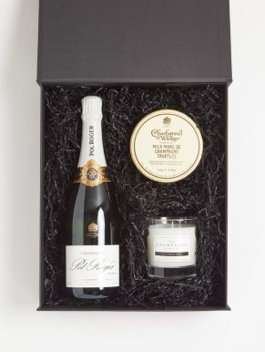 Pol Roger Champagne, Candle & Truffles Luxury Gift Box