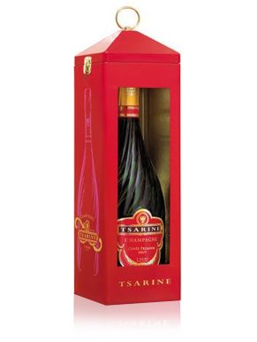 Tsarine Rosé Brut Champagne Gift Tin Lantern 75cl