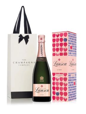 Lanson Rosé Fruit Market Champagne NV 75cl & Luxury Gift Bag