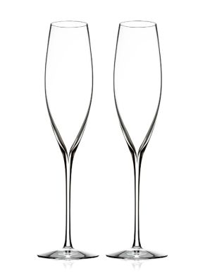 Waterford Elegance Crystal Champagne Flutes 240ml (set of 2)