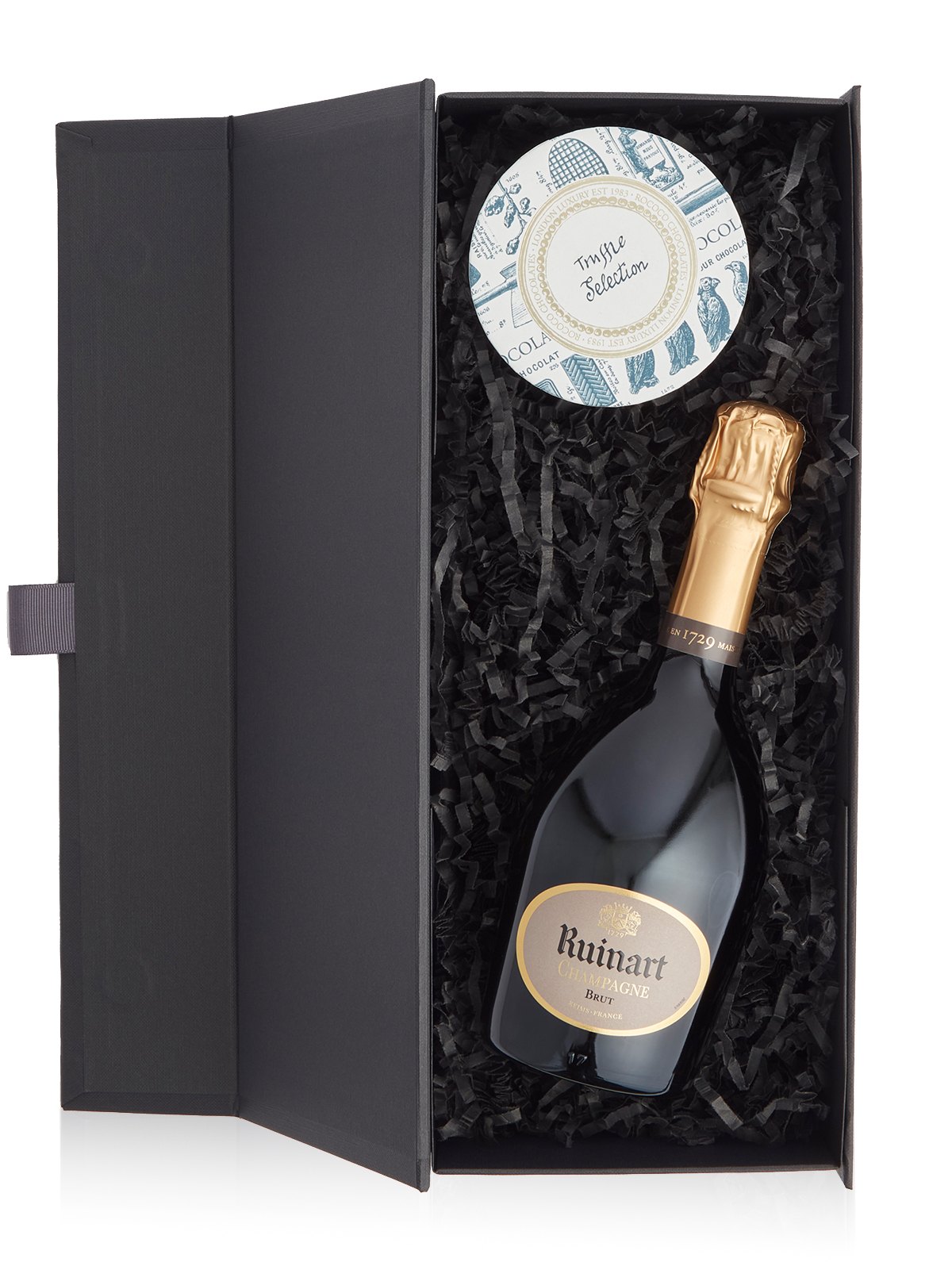 Ruinart Champagne Half & Truffles Champagne Gift Set