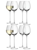 LSA Aurelia White Wine Glasses - Clear Optic 430ml (Set of 8)