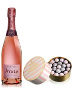 Ayala Rose Majeur Champagne NV 75cl & Pink Truffles 650g