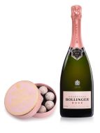 Bollinger Rose NV Champagne 75cl & Pink Truffles 135g