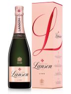Lanson Rose Label Champagne NV 75cl Gift Box