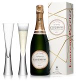 Laurent Perrier La Cuvee Champagne 75cl Gift Box & 2 LSA Moya Flutes