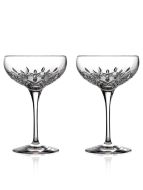 Waterford Lismore Essence Champagne Saucers 365ml (set of 2)
