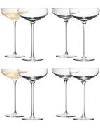 LSA Wine Collection Champagne Saucers - 300ml (Set of 8)
