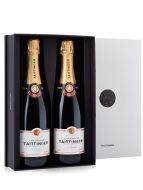 Taittinger Brut Reserve NV Champagne 2x 75cl Paradox Gift Box