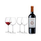 Caliterra Malbec 75cl & LSA Red Wine Glasses - 400ml