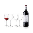 Castillo Clavijo Rioja 75cl & LSA Red Wine Glasses - 400ml