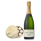 Gaston Chiquet Brut Champagne 75cl & Milk Truffles 135g