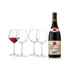 E. Guigal Côtes du Rhône 75cl & LSA Red Wine Glasses - 400ml