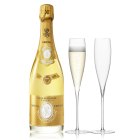 Louis Roederer Cristal Champagne 75cl & 2 LSA Savoy Flutes
