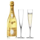 Louis Roederer Cristal Champagne & Waterford Crystal Flutes Gift Set