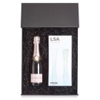 Louis Roederer Rosé Half & LSA Moya Flutes Luxury Gift Box