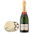 Moët & Chandon Brut Champagne 75cl & Milk Truffles 135g
