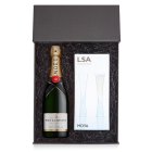 Moët & Chandon Champagne 75cl & LSA Moya Flutes Luxury Gift Box