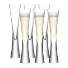 LSA Moya Champagne Flutes - Clear 170ml (Set of 6)