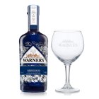 Warner's Harrington Dry Gin 70cl & Balloon Gin Glass